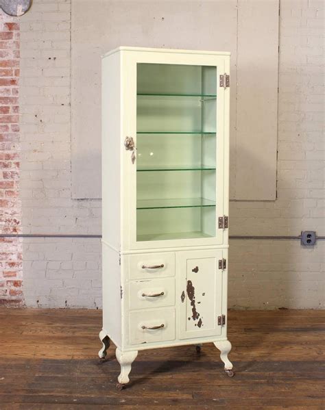 Vintage Metal Medical Doctor Cabinet for sale 